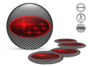 Subaru Custom Dome Stickers Style Luxury Rim Emblems